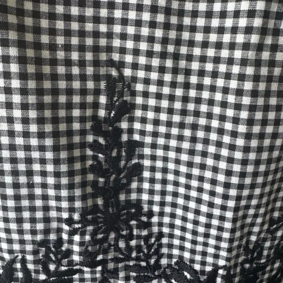 Karen Kane Gingham Skirt with Embroidered  Accents - Picture 2 of 6